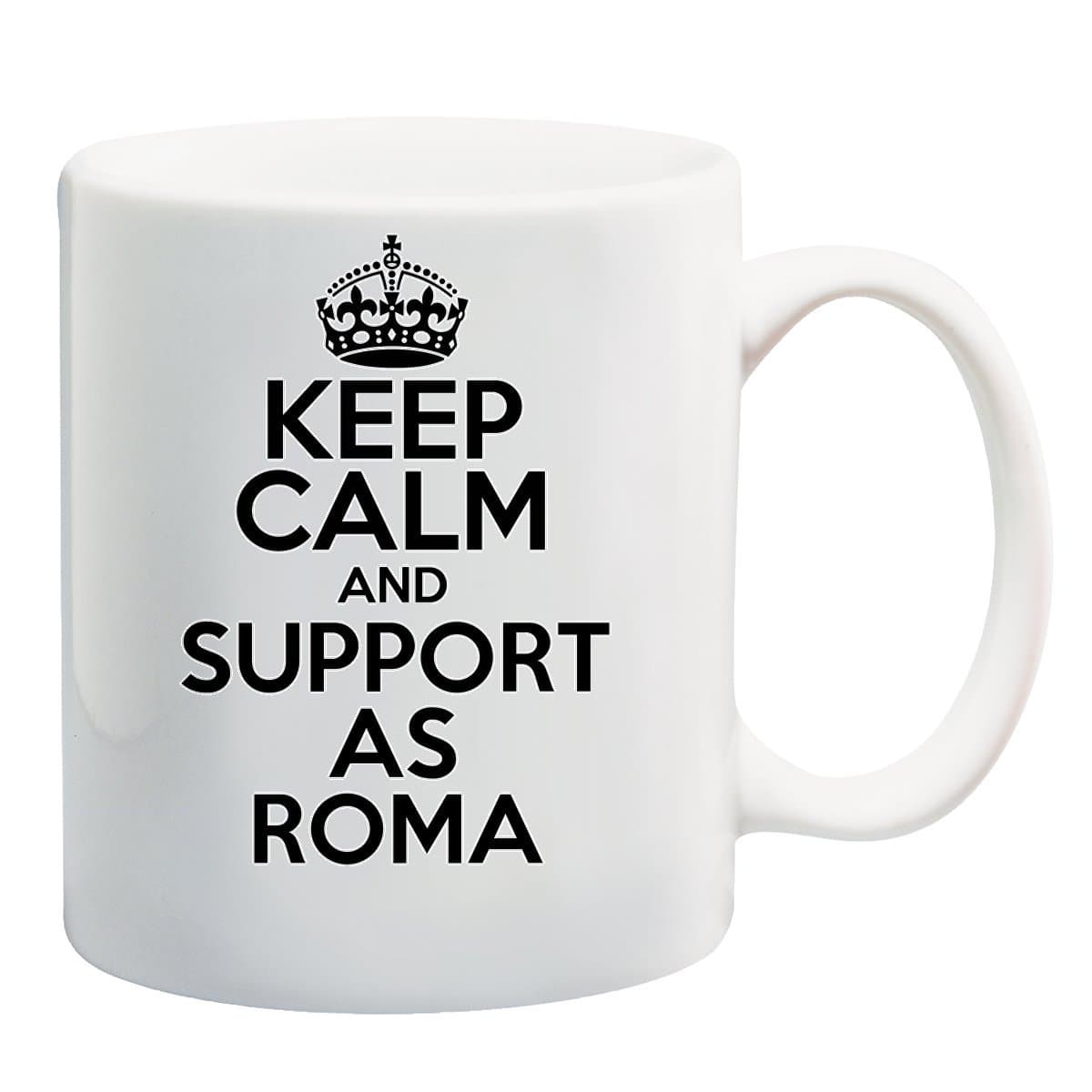 DELTA NOIRE Keep Calm AND SUPPORT AS ROMA Mug