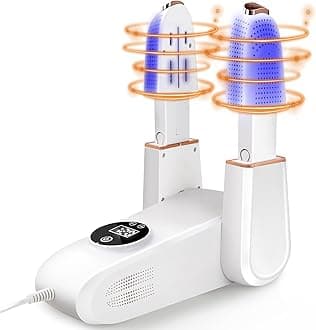 Shoe Dryer, Boot Dryer, Gloves Dryer & Boot Warmer with Intelligent Timer, Foldable & Retractable Design, Electric Shoe Dryer, Effectively Eliminates Odors(UK Plug)