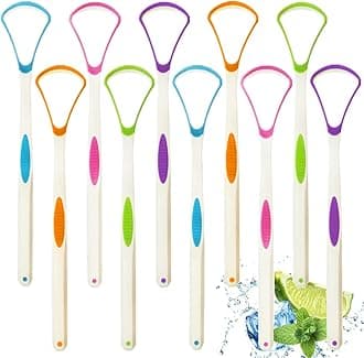 Tongue Scraper Cleaner 100% BPA Free Tongue Scrapers for Adults, Kids, Healthy Oral Care, Easy to Use, Help Fight Bad Breath