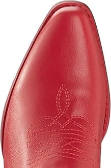 IXU Cowboy Boots For Women Wide Calf Pointy Toe Cowgirl Boots Mid Calf Western Boots