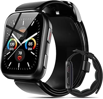 YHESmart Watch Blood Pressure, 1.95'' Blood Pressure Watch with Air Pump Cuff, Blood Pressure Monitor for Sleep and Sports Tracking for Android iOS Supports Data Sharing, Reminder Monitoring Etc