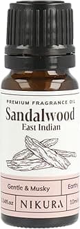 Sandalwood (East Indian) Fragrance Oil - 10ml | Perfect for Soap and Candle Making, Wax Melts, Diffuser for Home, Oil Burners | Great for use in Bath Bombs, Perfume Fragrance, Candle Scents
