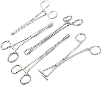 5 Pieces Body Piercing Instruments Kit Tools Penington Forceps DDP
