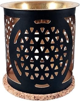 Aromafume Flower Of Life Exotic Brass Oil Burner (Use For Essential Oil, Aroma Oil, Diffuser Oil, Spa, Yoga, Meditation, Home Fragrance).