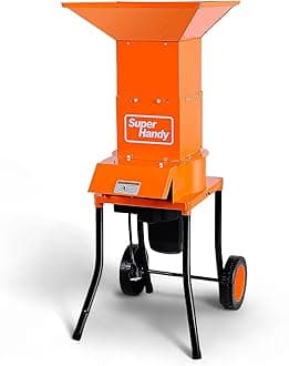 Leaf Mulcher Shredder Electric Waste Management Heavy Duty 120V AC 11" Inch Cutting Blade 0.5" Inch Cutting Capacity for Leaves, Grass, & Clippings