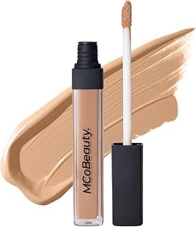 Brighten and Perfect Cream Concealer 1.25 Medium Buff - Under Eye Concealer Dark Circles Color Corrector for Women - Hydrating Medium Coverage, Vitamin E Hyaluronic Acid Aloe Vera
