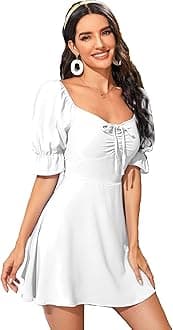 AahwanWomen's & Girls' Black Solid Ruched Detail A-line Mini Dress