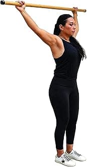 GOLDFINCH 6 Feet Gym Wooden Stick for Weight Loss, Self Defence, Exercise, Gatka Bo Staff Yoga, Dandi Yoga (Pack of 1)