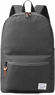 School Backpack, Unisex Slim Lightweight Water-resistant Backpack for Men Women College Schoolbag Travel Bookbag