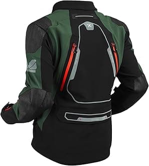 ROYAL ENFIELD ADVENTURER XT RIDING JACKET | Superfabric: High abrasion resistance | Waterproof & Detachable Winter/Thermal liner | Level 2 Protectors: Shoulder & Elbow | Ventilation all over|OLIVE M