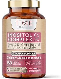 Inositol Complex | PCOS Support | 180 Capsules | Myo & D Chiro-Inositol, Folate & Chromium | 6X More D Chiro Inositol for Enhanced Benefits | Quatrefolic® | Vegan | UK Made | Additive Free