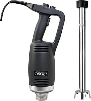 - 750W Commercial Immersion Blender, Extra Heavy Duty Hand Blender with Variable Speed 8000-19000RPM, Handheld Stick Mixer with 20" SUS 304 Shaft, Commercial Emulsifier for Restaurant Kitchen.