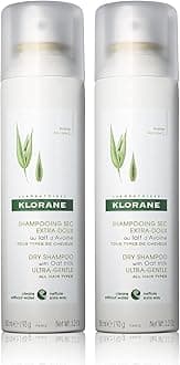 Klorane Dry Shampoo with Oat Milk, Ultra-Gentle, All Hair Types, No White Residue, Paraben & Sulfate-Free, Duo Set, 3.2 Ounce (Pack of 2)