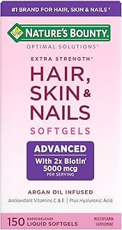 ヘアスキンネイルアルガンオイル注ぎこま、ビオチン、150ラピッドリリースリキッドソフトジェルの5000 MCG Hair Skin Nails Argan Oil Infused, 5000 mcg of Biotin, 150 Rapid Release Liquid Softgels