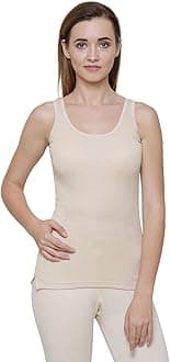 BODYCARE Women's Slim Fit Thermal Tops Round Neck Sleeveless Pack Of 1
