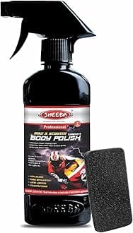 Bike & Scooter Complete Body Polish I High Gloss Shine I Easy Application I Long Lasting I Multipurpose Care for Painted, Plastic, Vinyl, Tyre, Helmet, Accessories - 200mL Pack.