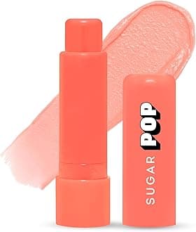 SUGAR POP Nourishing Lip Balm| Castor Oil, Shea Butter & Avocado Oil | Hydrating | 4.5gm - 05 Peach