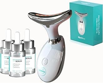 MyoGlow LED Neck Massager & 90-Day Niacinamide Serum