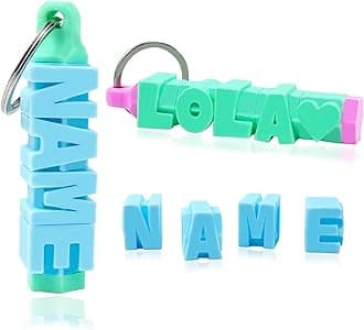 Personalized Name Tag for Backpack, Custom 3D Kids Name Keychain Tags, Personalized Back to School Supplies Gifts
