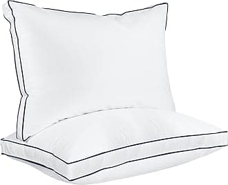 Utopia Bedding Bed Pillows for Sleeping King Size (Navy/White), Set of 2, Cooling Hotel Quality, Gusseted Pillow for Back, Stomach or Side Sleepers