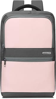 Lavie Sport 45cm Armour 24 Litres Laptop Backpack with Trolley Sleeve For Men & Women | Premium Vegan Leather Office Travel Backpack | Upto 14" Notebook/Macbook Compatible