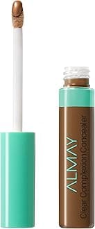 Almay Clear Complexion Acne & Blemish Spot Treatment Concealer Makeup with Salicylic Acid- Lightweight, Full Coverage, Hypoallergenic, Fragrance-Free, for Sensitive Skin, 600 Dark, 0.3 fl oz.