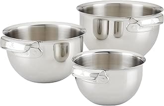 Provisions – 3-Piece Stainless Steel Mixing Bowl Set – 1.5qt, 3qt, and 4.75qt, Nesting Design