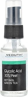 YEOUTH Glycolic Acid Peel for Face, At Home Exfoliator Aha 30% Glycolic Acid Face Peel with Retinol, Designed to Refresh & Smooth the Appearance of Skin 30ml