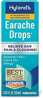 Hyland's Earache Drops, Natural Relief of Swimmer's Ear, Cold & Flu, Allergy ...