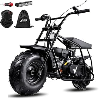 Mini Dirt Bike GMB100, 99 CC Gas Powered Mini Bike 4 Stroke 3HP, Off Road Mini Bikes for Kids and Adult, Trail Bike Up to 28 Mph, Weight Support Up to 220 LBS (Black)