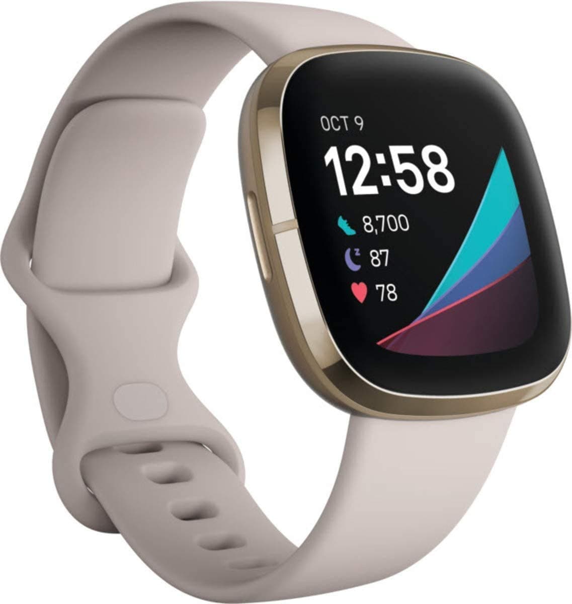 Fitbit FB512GLWT-FRCJK Advanced Smartwatch with Tools, Bluetooth - White