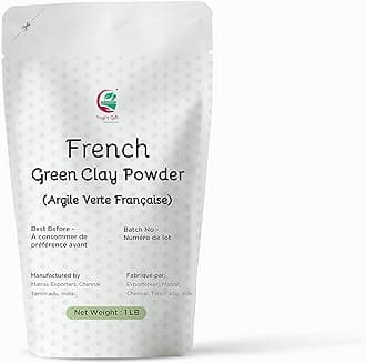 YOGI’S GIFT – Celebrating health French Green Clay Powder 1lb | Deep Facial Cleanser | Skin Softening Organic Face Mask | Natural Detoxifying Mask | Argile Verte | By