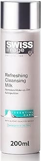 Swiss Image Refreshing Cleansing Milk, Non Greasy, Gentle Facial Cleanser, Makeup Remover, Enriched With Alpine Glacier For Combination To Oily Skin - 200 Ml White