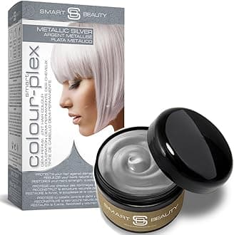 Pro Finish Bundle Pack - Silver Hair Dye & Colour Refresher - Smart Beauty Permanent Hair Colour with Maintenance Colour Booster