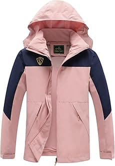 Rain Jacket for Women, Women's Waterproof Lightweight Rain Jackets Packable Raincoat Windbreaker Coat with Hood