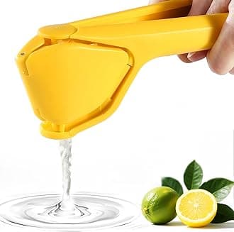 Lemon Squeezer, Effective Squeezing Juice Press, Easy-to-Use, Sturdy Flat Manual Lemon Juicer, Lime Squeezer, Citrus Juice Presser, to Squeeze Lemons, Limes, Citrus, oranges And Other Fruits