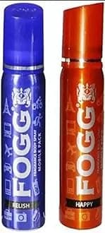 FOGG Men & Women Relish & Happy Body Spray Mobile Pack Pocket Deo Fresh Scent Deodorant Spray - & (50 Ml, Pack Of 2)
