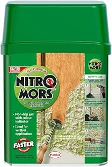 Nitromors All Purpose Paint and Varnish Remover, Paint Remover for Wood, Metal and Masonry, High-Strength Paint Stripper with Colour Indicator, Non-Drip Paint Remover Gel, 1 x 750 ml Tin