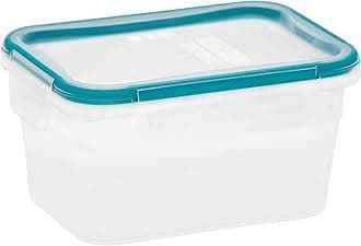 Snapware Total Solution 8.5-Cup Plastic Food Storage Container with Lid, 8.5-Cup Rectangular Meal Prep Container, Non-Toxic, BPA-Free Lid with 4 Locking Tabs, Microwave, Dishwasher, and Freezer Safe