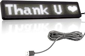 White LED Sign