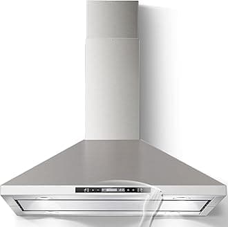 Island Range Hood 36 inch 700 CFM Ceiling Mount Kitchen Hood Vent with Gesture Sensing &Touch Control,Ducted/Ductless Convertible,3 Speeds Fan,4 LED Lights,Stainless Steel,Aluminum Filters