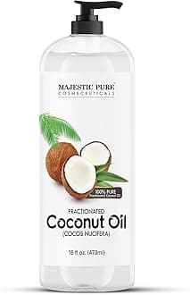 Fractionated Coconut Oil - Relaxing Massage Oil, Liquid Carrier Oil for Diluting Essential Oils - Skin, Lip, Body & Hair Oil Moisturizer & Softener - 16 fl oz