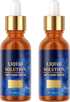 2pcs Olavita Liquid Solution Serum - Olavita Liquid Solution Anti Aging Serum - Reducing Fine Lines & Wrinkles, Stock Solution Facial Serum for Women - Moisturizing,Refine Pores