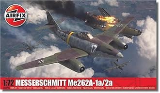 Model Set - A03090A Messerschmitt Me262A-1a/2a Model Building Kit - Plastic Model Plane Kits for Adults & Children 8+, Set Includes Sprues & Decals - 1:72 Scale Model