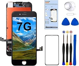 for iPhone 7 Screen Replacement,4.7" LCD Display and 3D Touch Digitizer,with Repair Tools for A1660, A1778, A1779 (Black)
