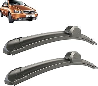 Caronix Windshield Car Wiper Blades Compatibility With TATA Indigo CS (Model : 2013-2018), Indigo CS Wiper Blades - Set of 2Pc (D-24,P-16)