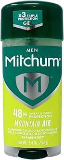 Mitchum Advanced Gel Anti-Perspirant & Deodorant, Mountain Air 3.4 oz (Value Pack of 9)