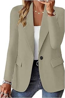 Blazers for Women 2025 Trendy Business Casual Jackets Long Sleeve Open Front Cardigan Work Suit Spring Fashion Blazer