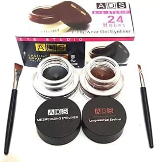 ADS gel eyeliner black & brown 6 g (black, white)