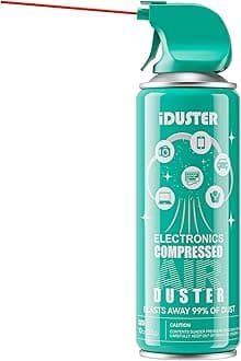 iDuster Disposable Compressed Air Duster, Computer Cleaner, Keyboard Cleaner, 1 Can